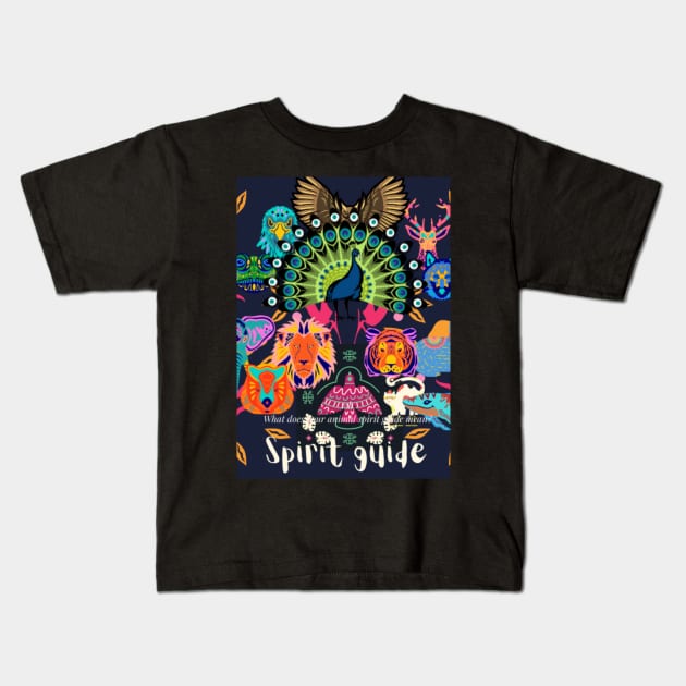 Spirit Guide Kids T-Shirt by Rene Martin